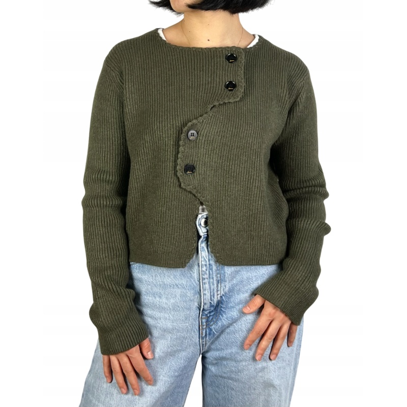 Sweter zapinany na guziki, damski