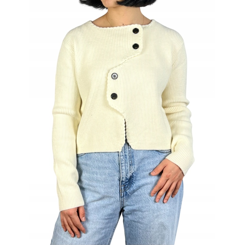 Sweter zapinany na guziki, damski