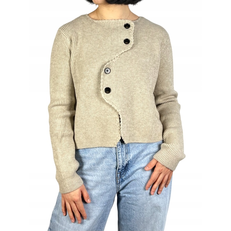 Sweter zapinany na guziki, damski