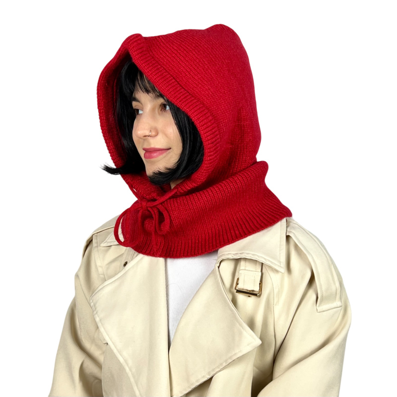 Kapturek balaclava ciepły, damski