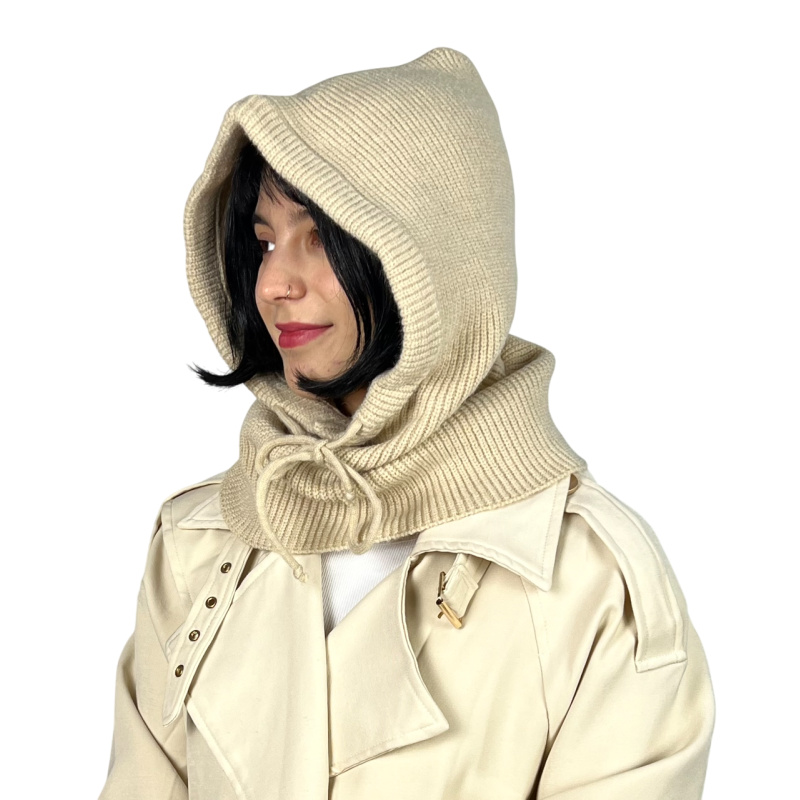 Kapturek balaclava ciepły, damski