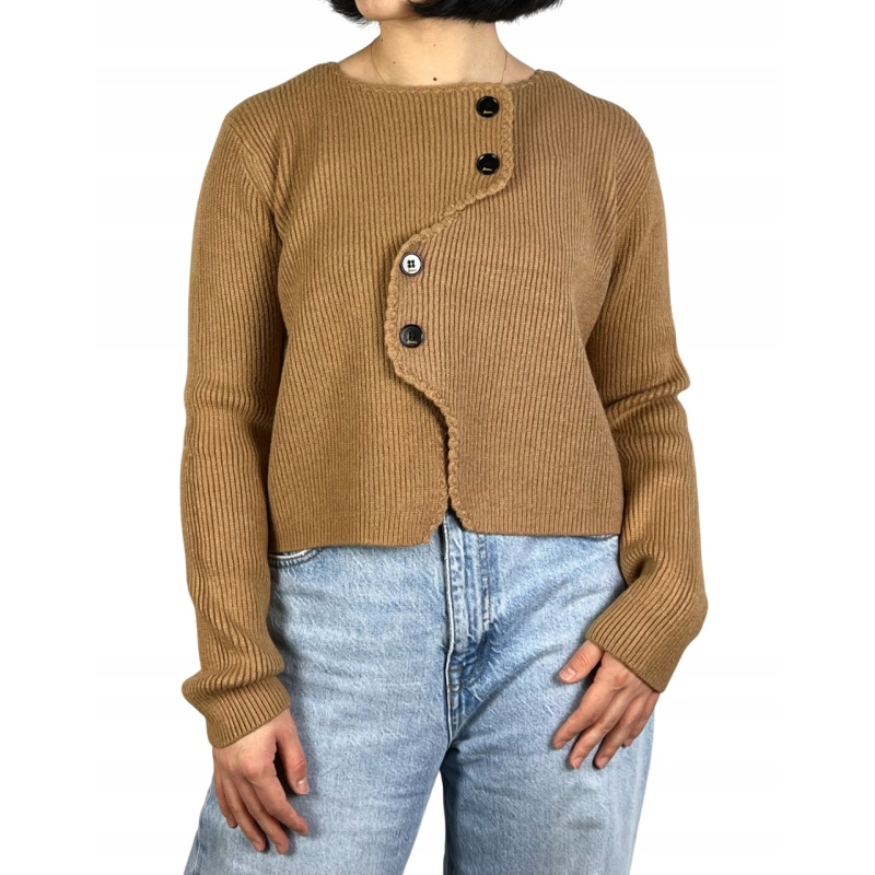 Sweter zapinany na guziki, damski