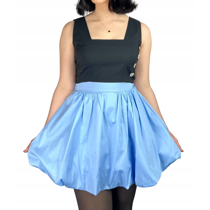 Spódnica bawełniana mini, bufiasta, przewiewna