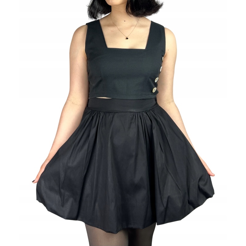 Spódnica bawełniana mini, bufiasta, przewiewna