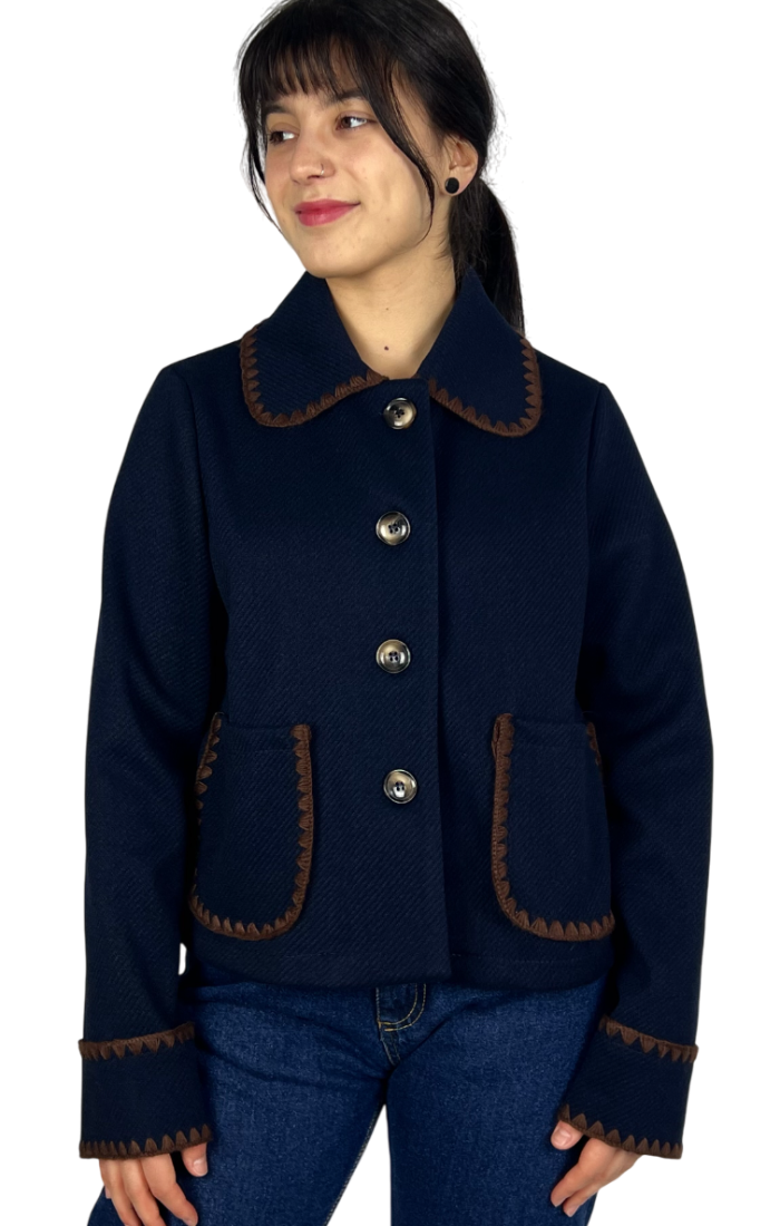 Kurtka z kołnierzem