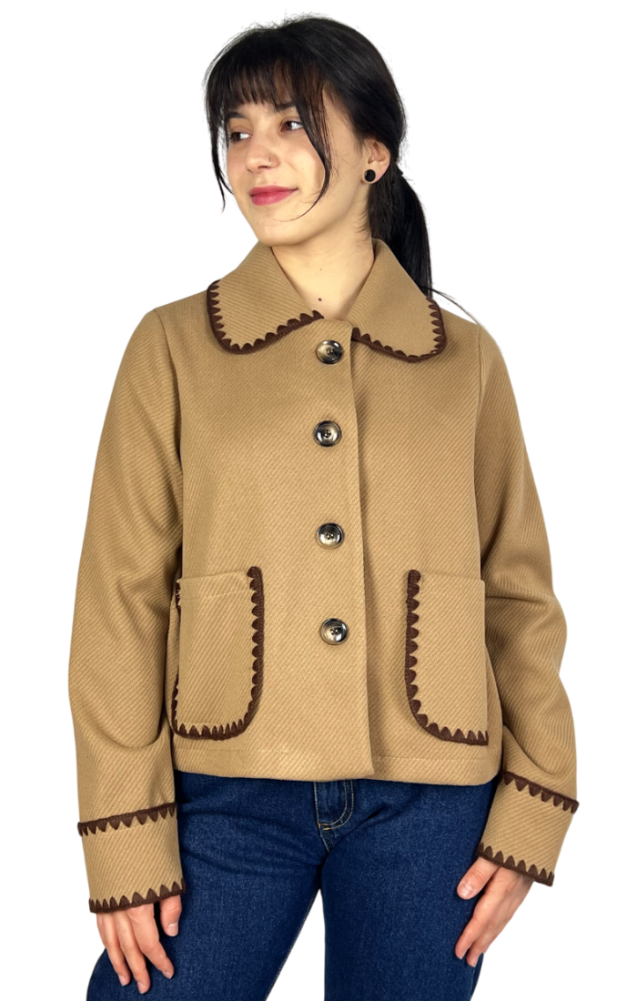 Kurtka z kołnierzem