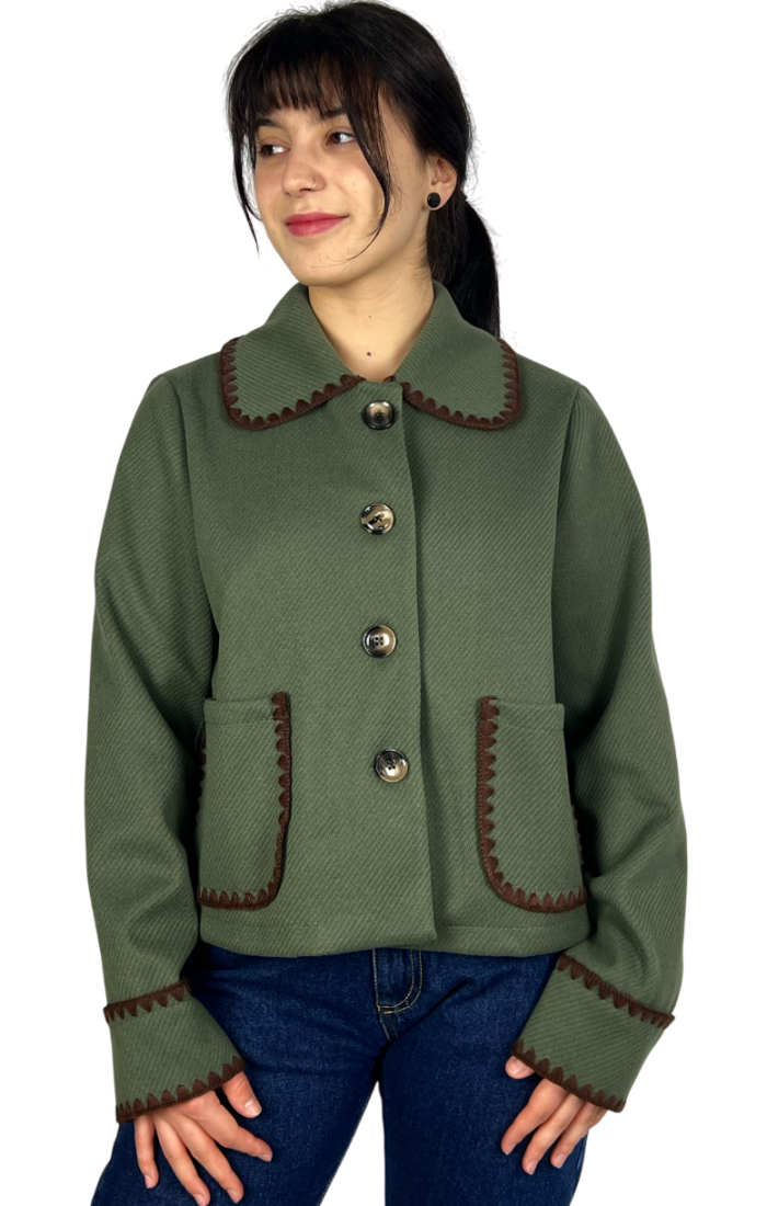 Kurtka z kołnierzem