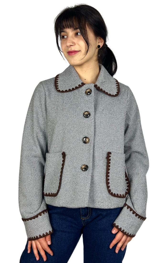 Kurtka z kołnierzem