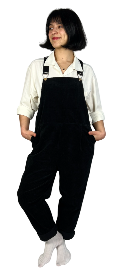 Ogrodniczki vintage sztruksowe