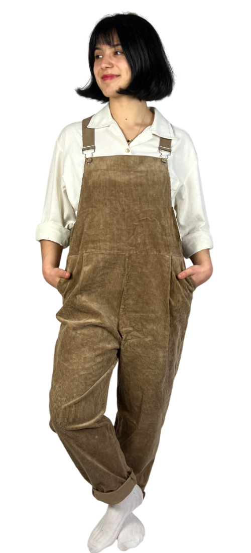 Ogrodniczki vintage sztruksowe