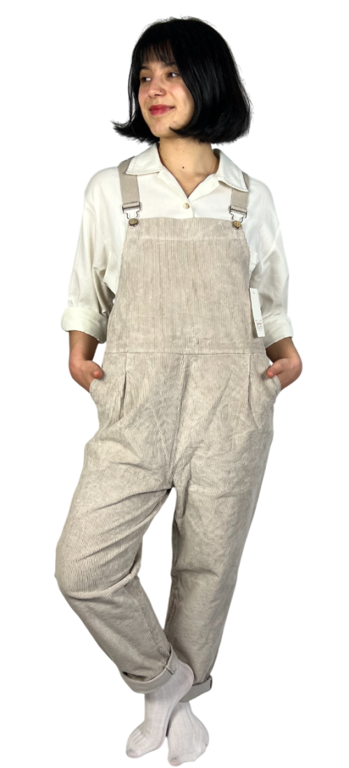 Ogrodniczki vintage sztruksowe