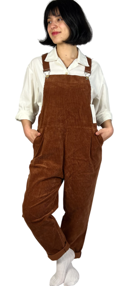 Ogrodniczki vintage sztruksowe