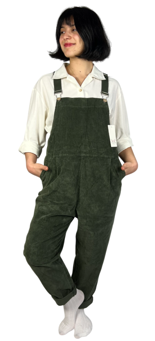 Ogrodniczki vintage sztruksowe